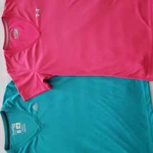 Under Armour and Adidas Short Sleeve Shirts Tops Size Small